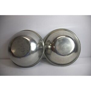 Set of 2 Stainless Steel Mixing Bowls Kitchen Prep Serving Bowls